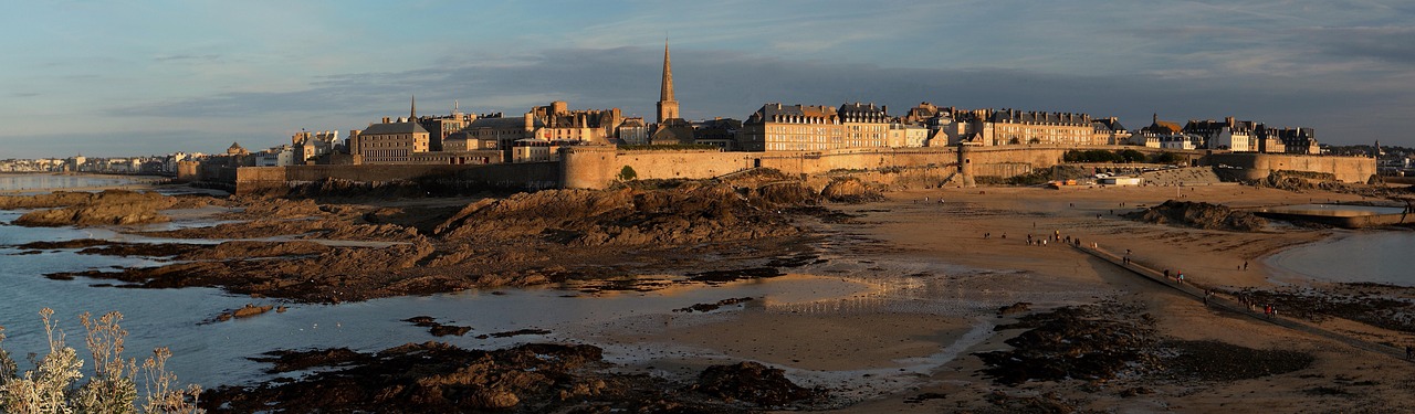 sea, city, travel, nature, tourism, destination, panorama, saint malo