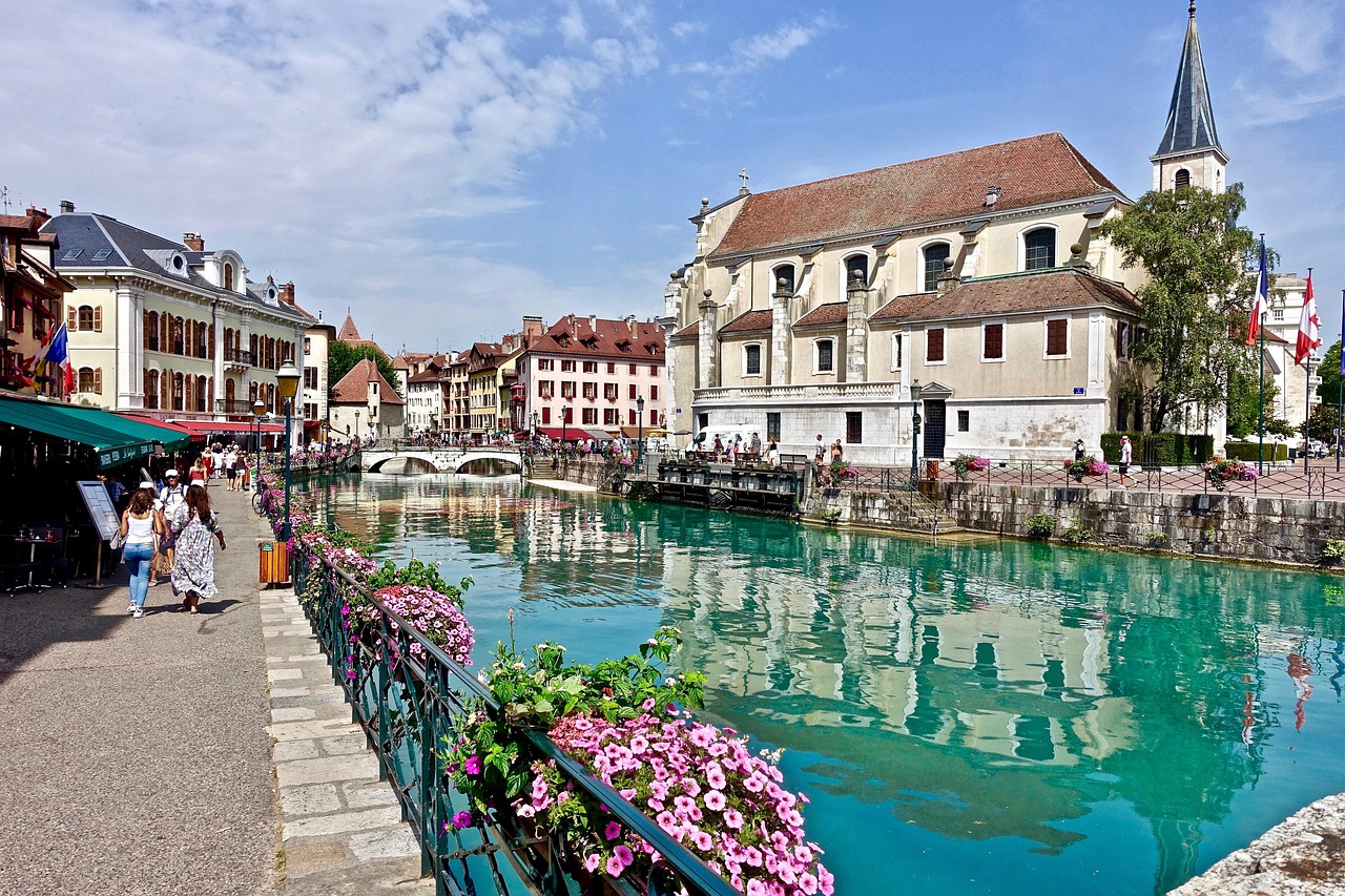 annecy, nature, architecture, tourism, travel, city, water, canal