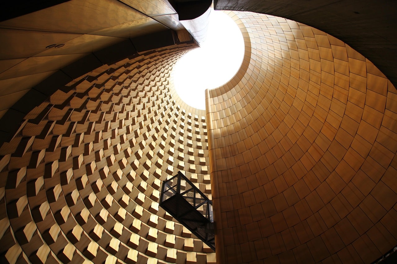 no person, modern, architecture, auvergne, vulcania, volcanoes